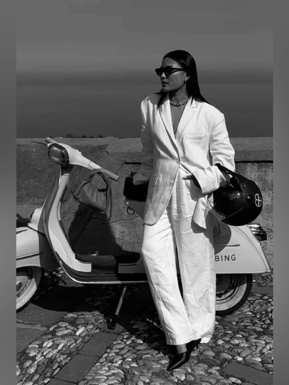 Anine bing Linen Wide-Leg Pants Classy nwt preppy high waisted ruti toteme cos